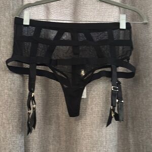 Bluebella Karolina high waist suspender thong